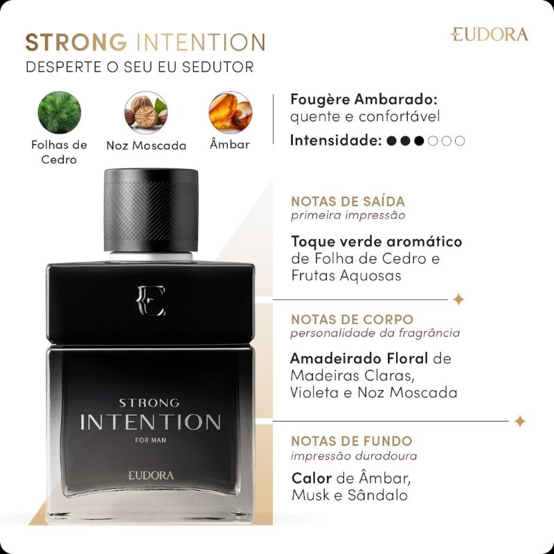 Eudora Strong Intention for Man Desodorante Colônia 100ml