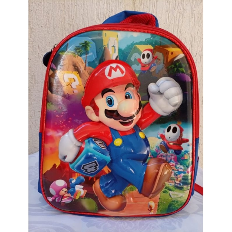 Mochila infantil 3 D menino, mochila kids Mario, mochila escolar Sonic, mochila Minecraft.