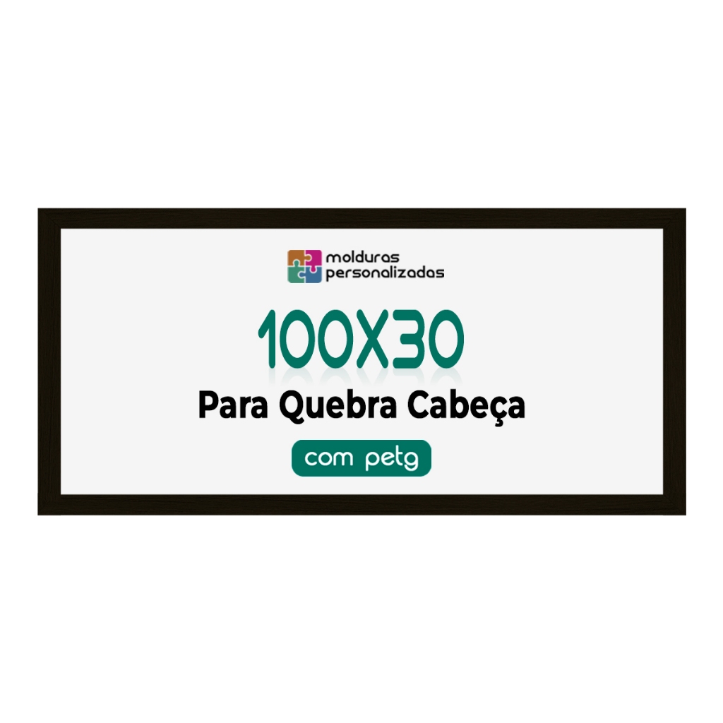 Moldura 100x30 cm Quebra Cabeça Game 1500 peças Com  Proteção PETG