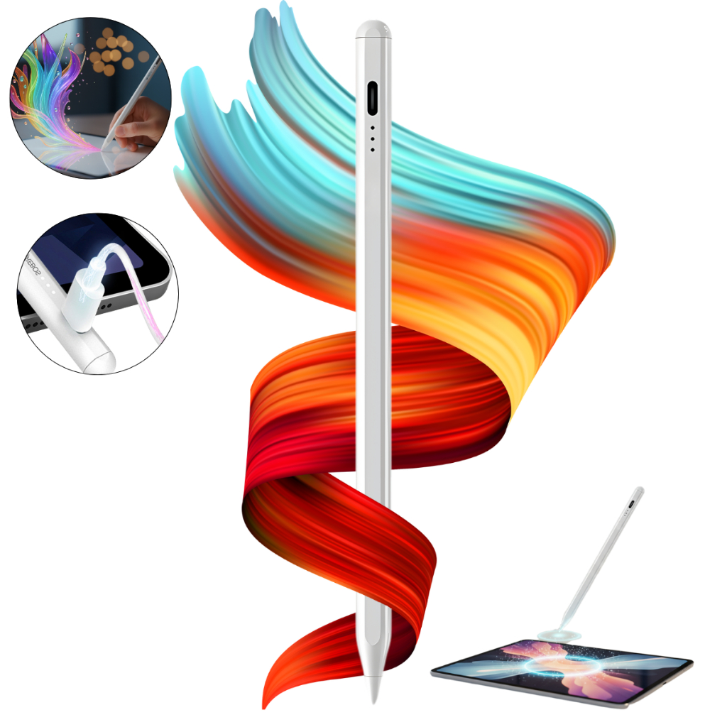 Caneta Pencil Para iPad, Caneta Para Ipad 9º Geração 10.2 Palm Rejection Ponta de 1.0mm