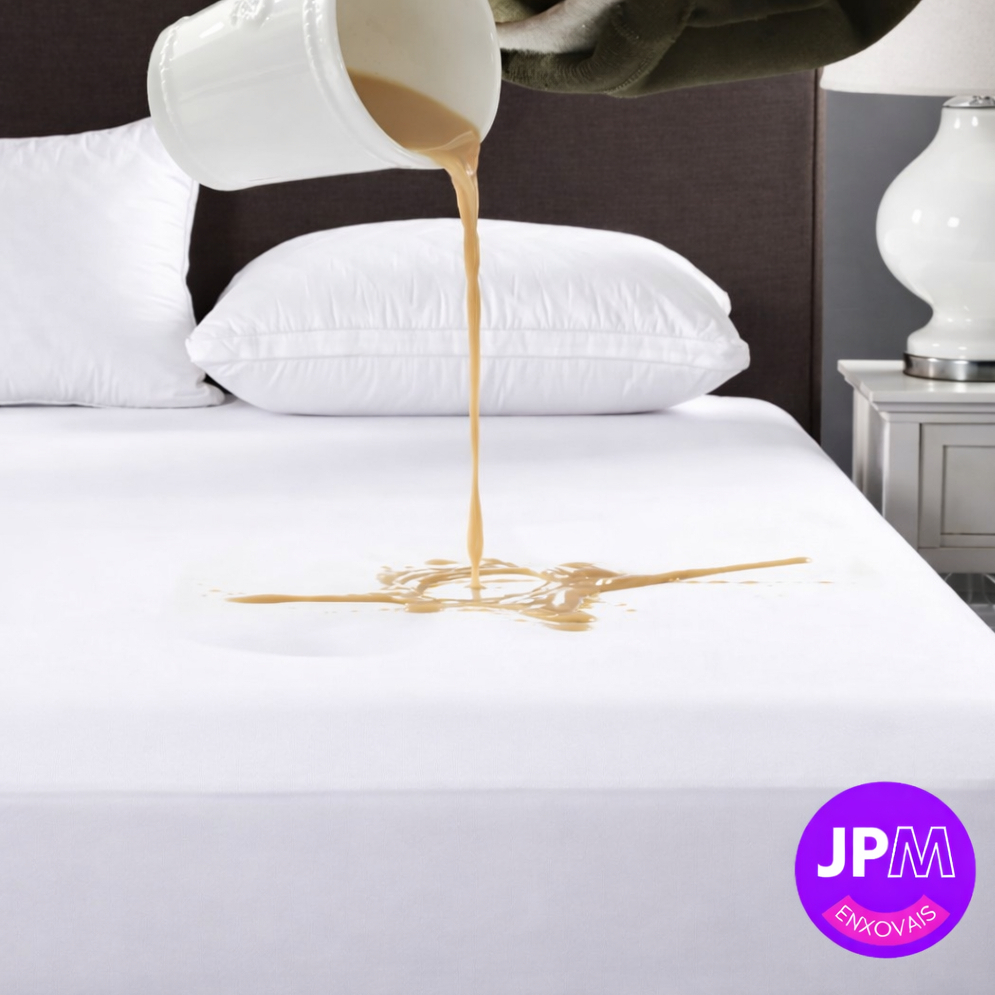Capa Colchão Matelado Protetor 100% Impermeável com Elástico Medida Berço, Solteiro, Casal, Queen, King