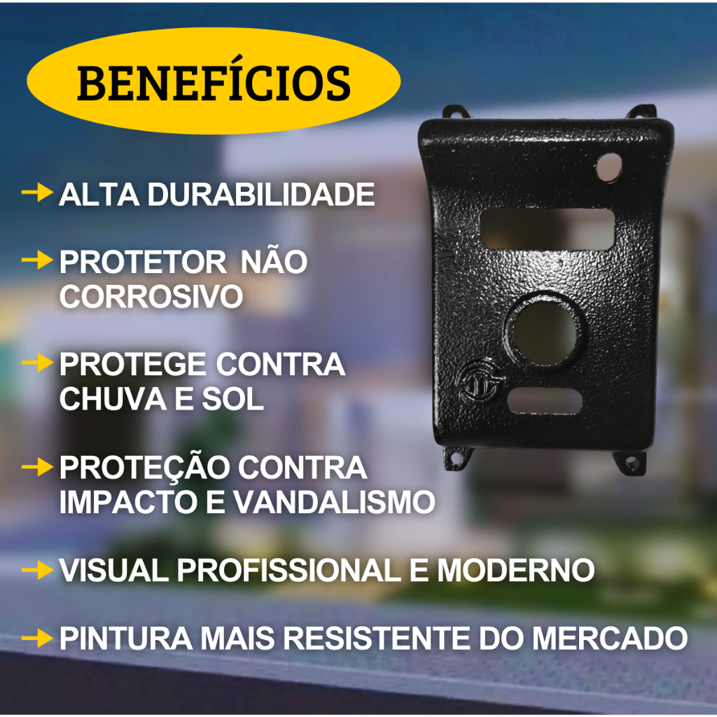 Protetor Antifurto Para Interfone Porteiro Ipr 1010 Ivr 1070 Hs Ivr 1010 Intelbras Alta Durabilidade
