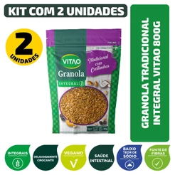 Kit Granola Tradicional Integral Vitao 800G - 2 unidades