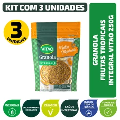 Kit Granola Frutas Tropicais Integral Vitao 250G - 3 Unidades