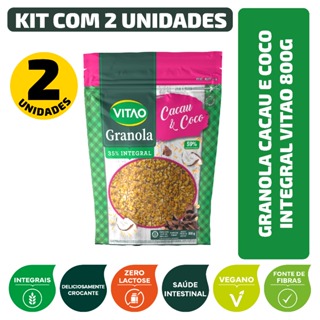 Kit Granola Cacau e Coco Integral Vitao 800G - 2 unidades em Oferta na Shopee