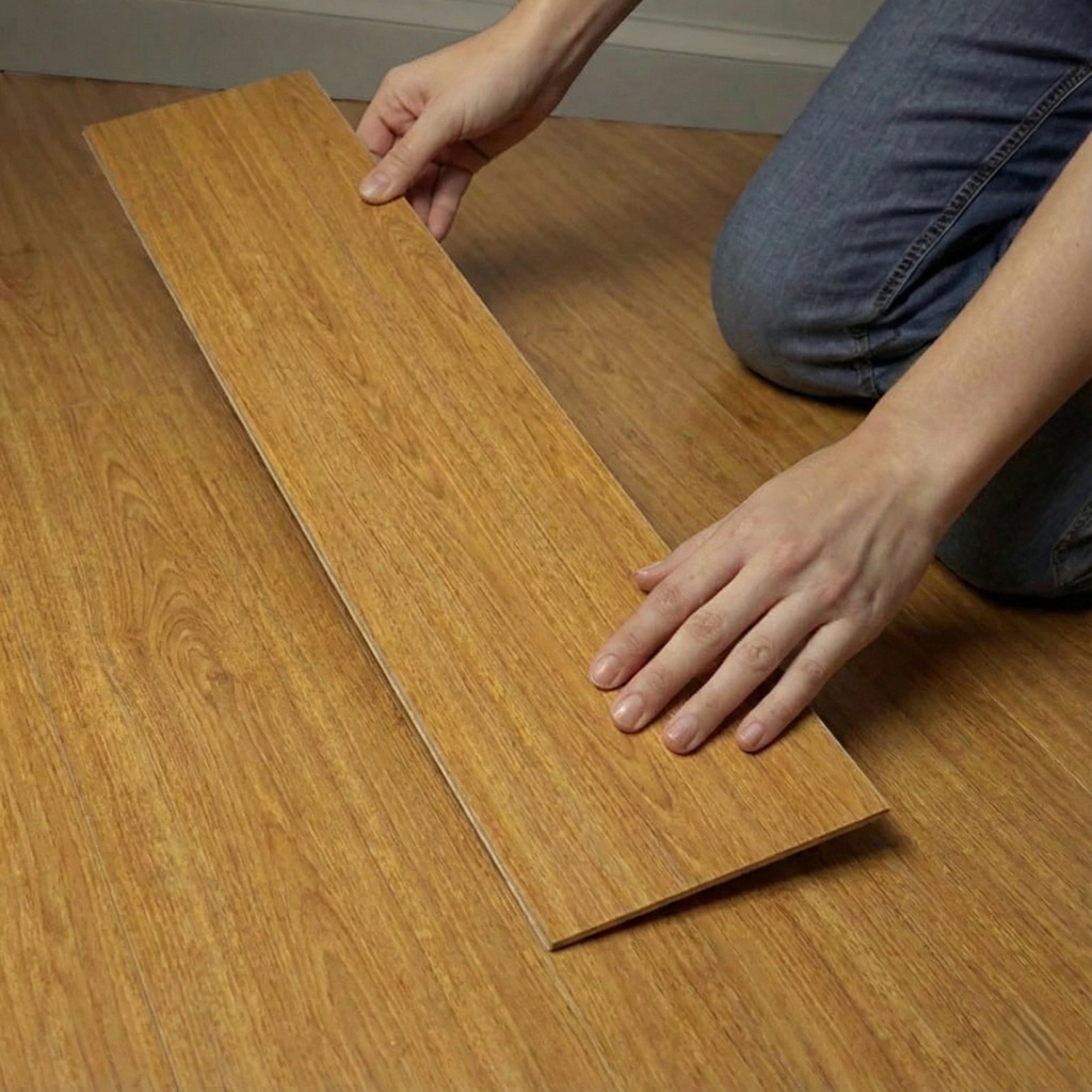 Painel Liso MDF Parede e chão Liso Dupla Face Autocolante Lavável 45x11cm Revestimento Decorativo