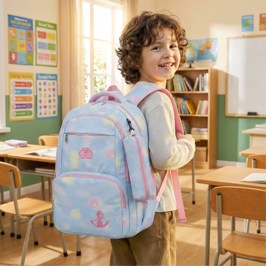 Mochila Feminina Infantil(202287/209125)Escolar Passeio Alça Reforçada impermeável