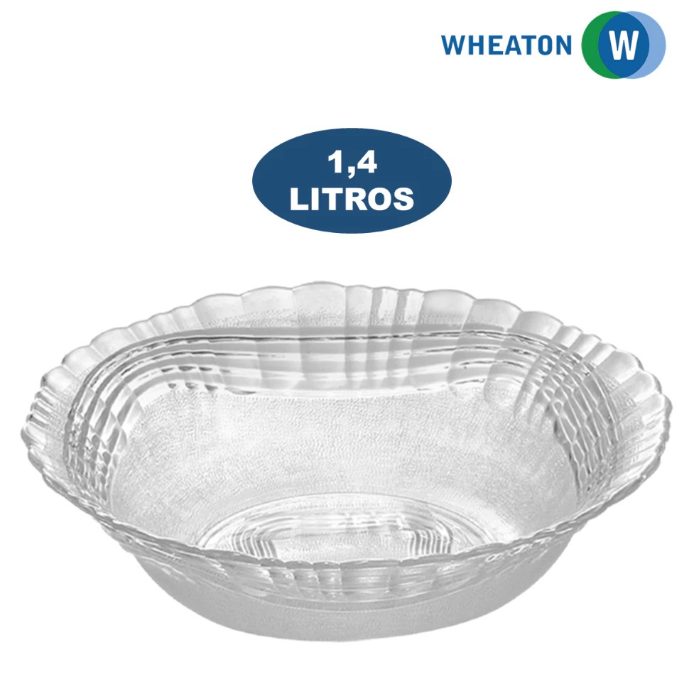 Tigela de Vidro Crystal 1.4L Wheaton
