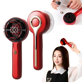 Escova de Massagem Capilar Aplicadora de Óleo Com Luz Vermelha Recarregável em Oferta na Shopee