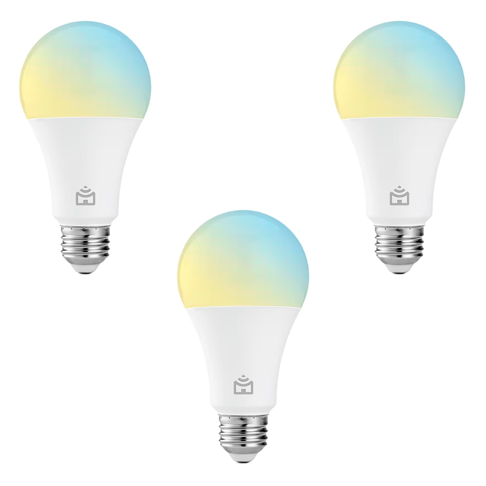 Kit c/3 Smart Lâmpada Positivo Casa Inteligente LED 9W RGB
