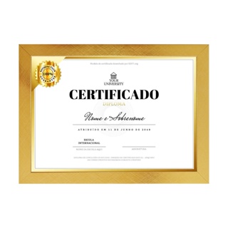 Moldura a4 - 21x30cm, c/ vidro para parede em Oferta na Shopee