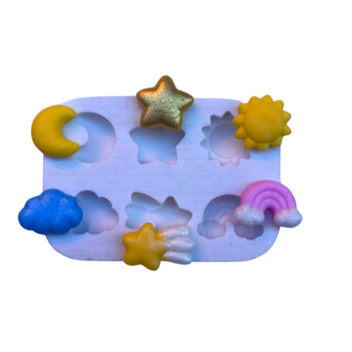 Molde de Silicone para apliques de Artesanato - Céu Encantado