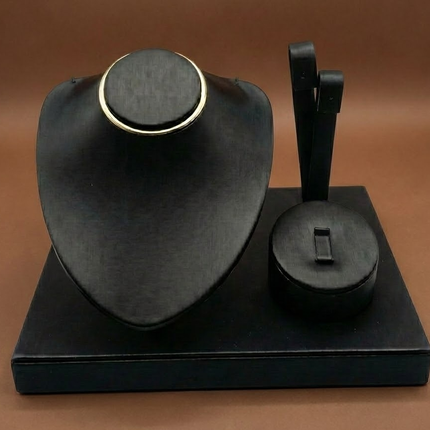 Kit Expositor de Luxo em Couro PU em Oferta na Shopee