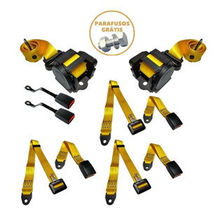Kit 5 Cinto De Segurança Dianteiro E Traseiro Vw Gol.