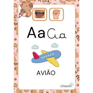 ALFABETO ESPECIAL COMPLETO PLASTIFICADO - CAPIVARA em Oferta na Shopee