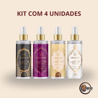 4 Body Splash Arabe Feminino Soul 200ml Alta fixação Colonia Desodorante Perfume Corporal em Oferta na Shopee
