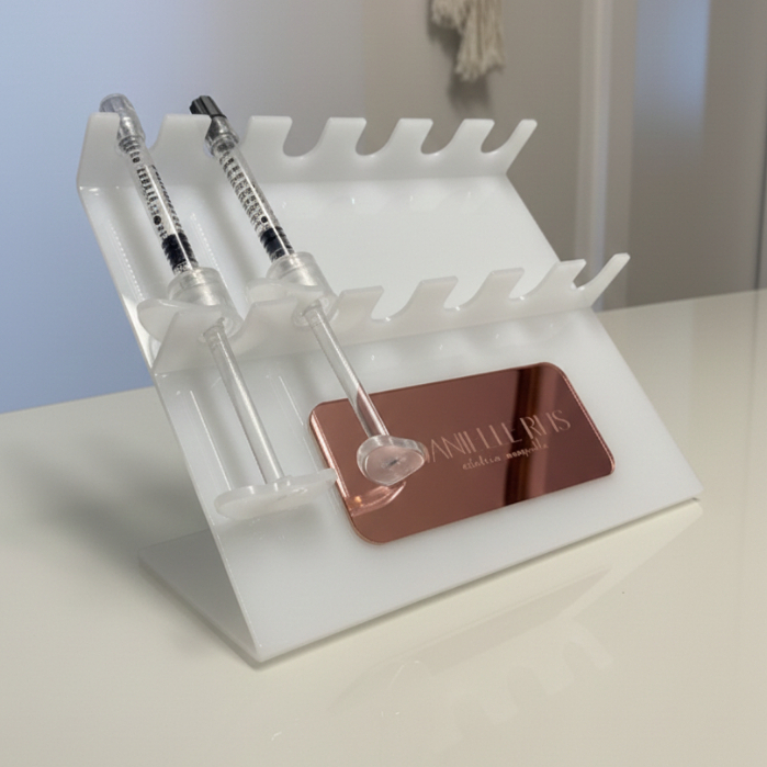 Porta Seringas Botox - Personalizado - HOF, Clínicas, Odontologia Estética, Insulina em Acrílico Branco