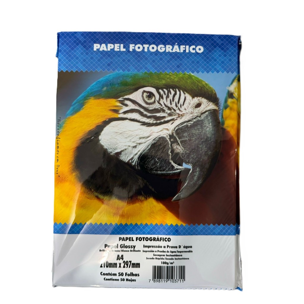 Papel Fotográfico 1000 Folhas Glossy A4 180g À Prova D'água Masterprint — imagem 2 de 2
