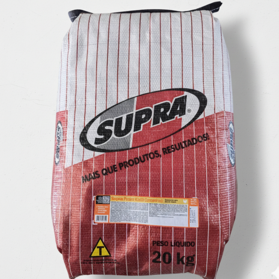 Concentrado Supra Postura 40x60 20kg | Economize Produzindo sua Ração - Promoção !