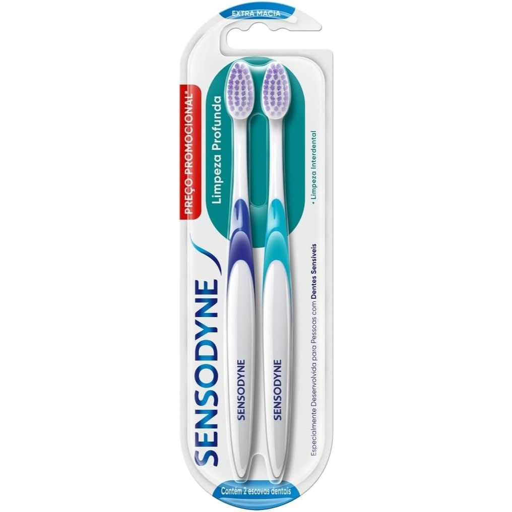 Kit Escova Dental Sensodyne Extra Macia Com 2 Unidades