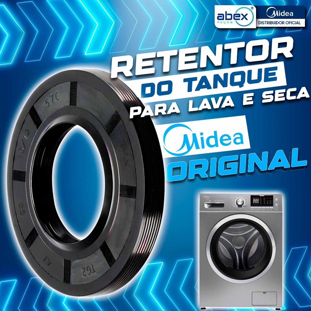 Retentor Do Tanque Para Lava E Seca Midea LSD10 LSD11 LSD12 LFA11 LSA10 LSX 12638100000288 Original