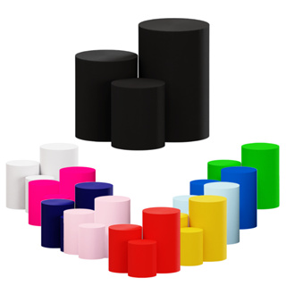 Trio de Capas para Cilindro de Festa Tecido Várias Cores P M G Decoração de Aniversário Envio Rápido em Oferta na Shopee