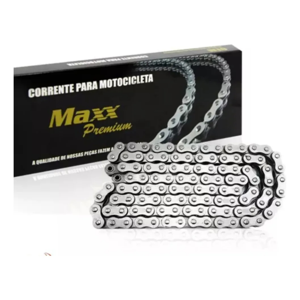 Corrente Moto 428h X 118 Elos Titan150/ybr125/max/factor Max Prateado em Oferta na Shopee