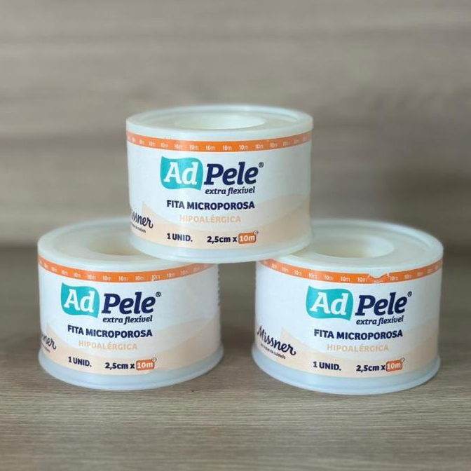 Micropore 2,5cm X 10m Kit C/3 Unidades Branco Adpele - Missner