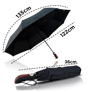 1 Botão Guarda-Chuva Automático Resistente ao Vento Dupla Vareta, Proteção UV Solar E Chuva em Oferta na Shopee