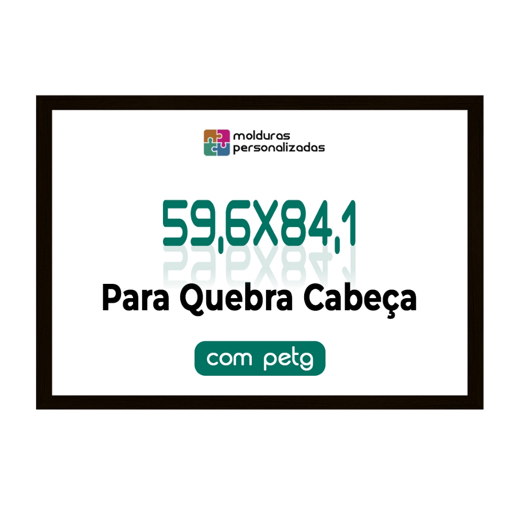 Moldura 59,6x84,1cm Quebra Cabeça Grow Puzzle 1500 Pçs  Com Proteção PETG