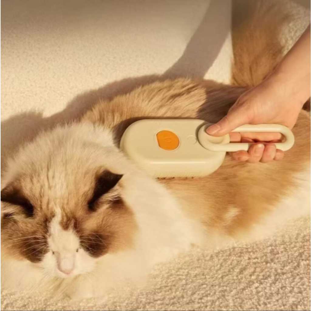Escova A Vapor Para Gatos Cães 3 Em 1 Escovas Elétricas De Pêlos Pentes De Massagem