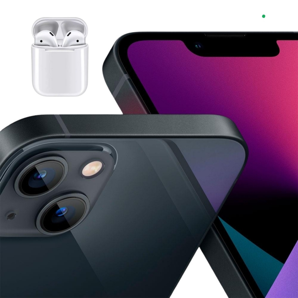 Vitrine Apple Iphone 13 Preto 128gb + Fone de Ouvido Bluetooth