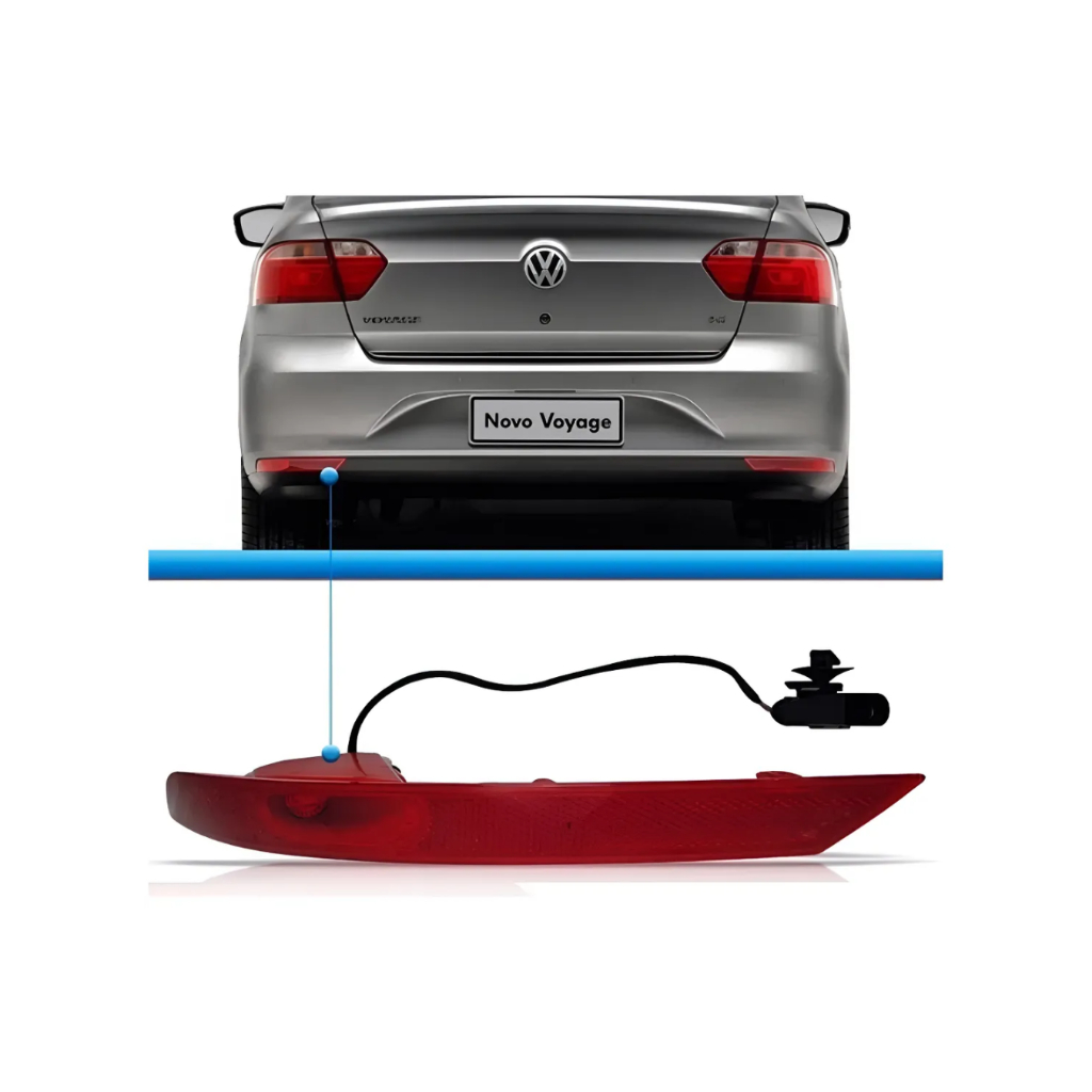 Refletor Luz Neblina Com Led Lado Esquerdo Voyage G6 G7 Original Volkswagen