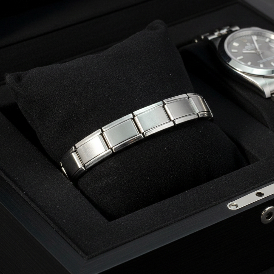 Bracelete Pulseira De Corrente Masculino Aço Inox Cromada Luxo Premium Resistente Leve Masculina em Oferta na Shopee