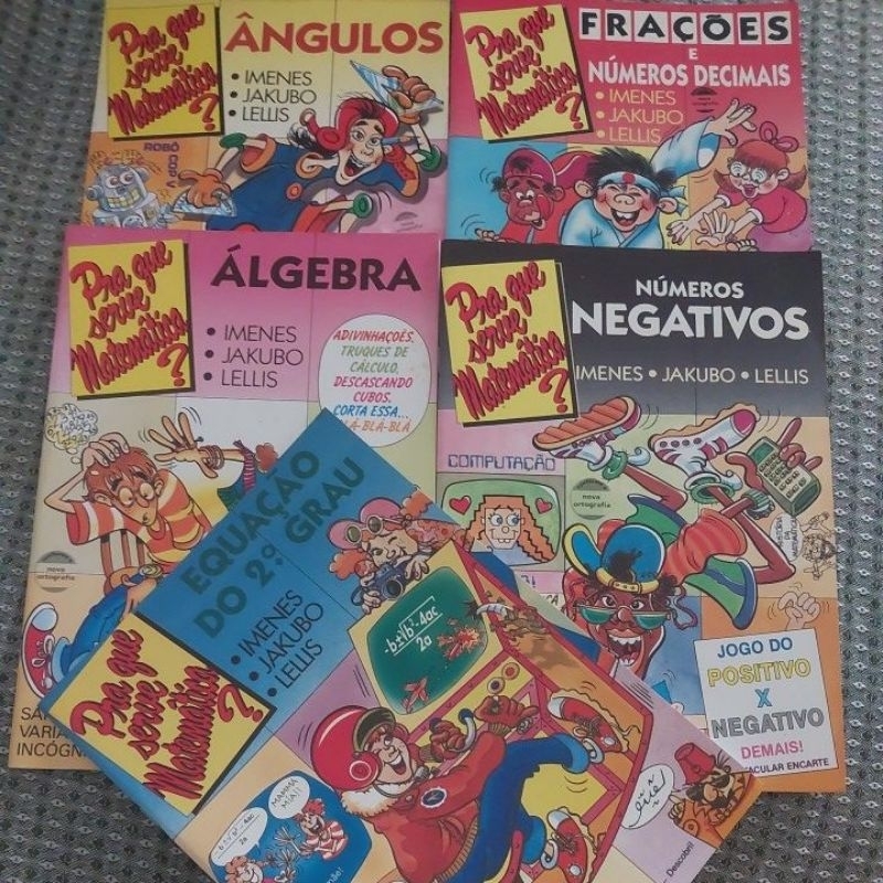 Pra que serve a matemática? (ESCOLHA INBOX) VENDA AVULSA,  Ângulos, números negativos, algebra,frações, equação 2 grau.