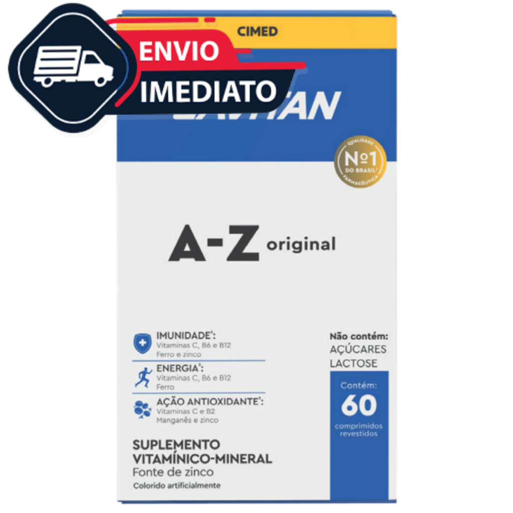 Suplemento Alimentar A-z Original 60 Comprimidos Lavitan Polivitaminico Completo