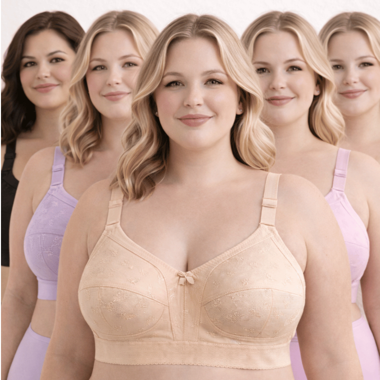 3 pçs Soutien Plus Size Grande sutiã Reforçado Palas Grossas Cetinete Algodão Egipcio