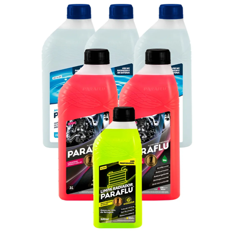 Kit Aditivo Para Radiador Paraflu + Limpa Radiador