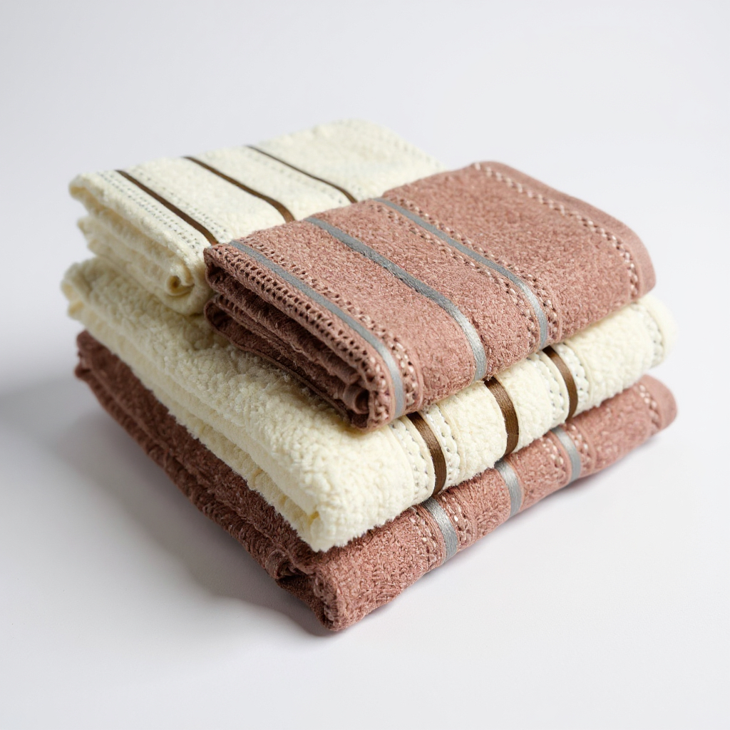 Kit/Jogo Toalha Banho e Rosto 4Pçs Casal 100% Algodão Banhão Alta Absorção Felpuda DMC Toalhas Premium