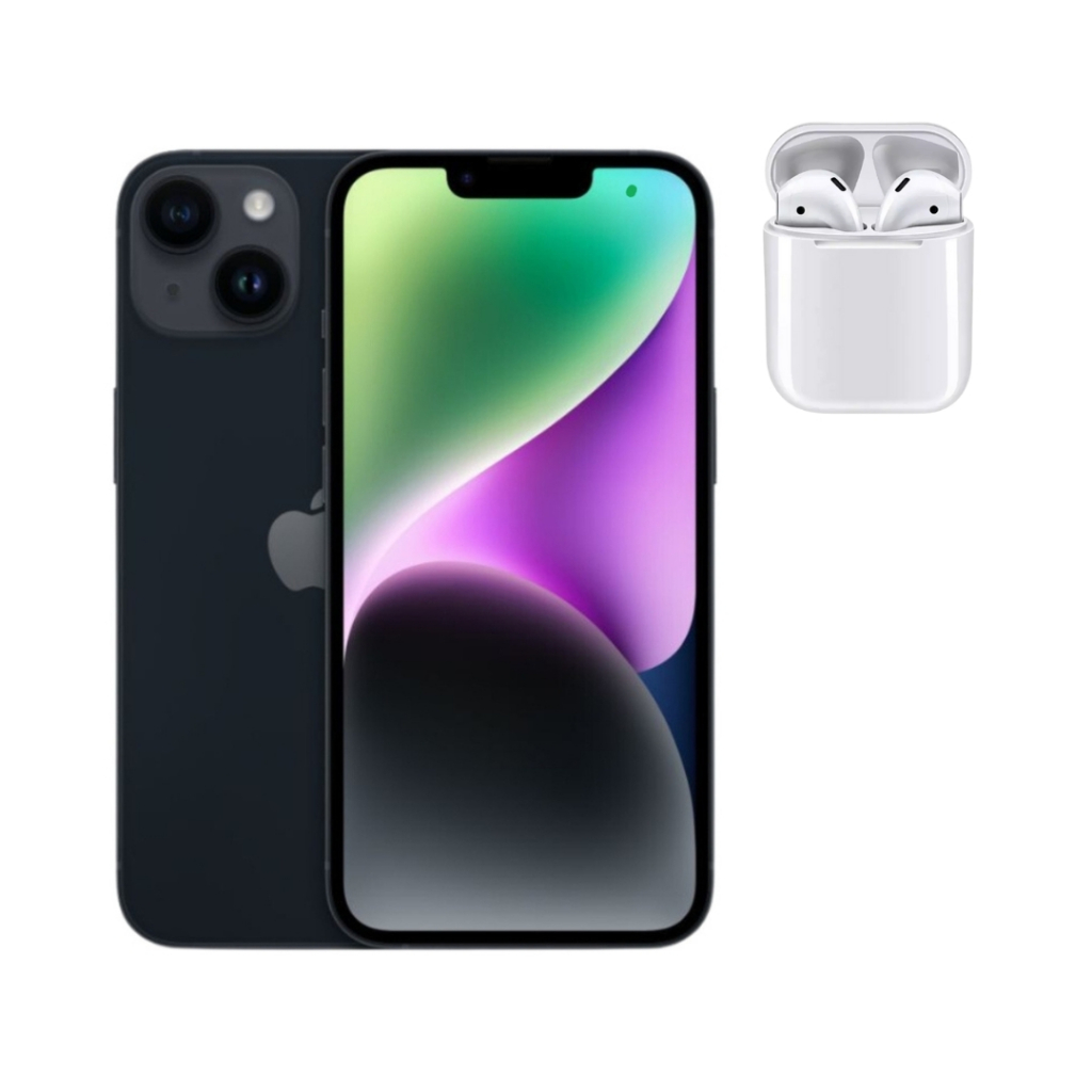 Vitrine Apple Iphone 14 Preto 128gb 5g+ Fone de Ouvido Bluetooth