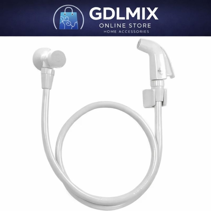 Ducha Higiênica PVC com Registro e Mangueira – Branca | Praticidade e Higiene 🚿✨ em Oferta na Shopee