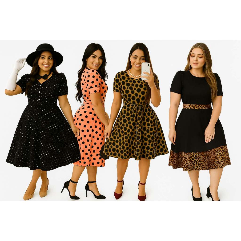 Vestidos Moda Evangélica Gospel Cristã Rodado Soltinho Lançamento Plus Size Brás Cinto Oncinha Frente cruzada