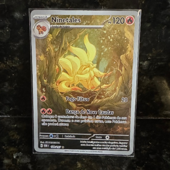 Carta Pokemon Ninetales (199/197) Escarlate e Violeta: Obsidiana em Chamas