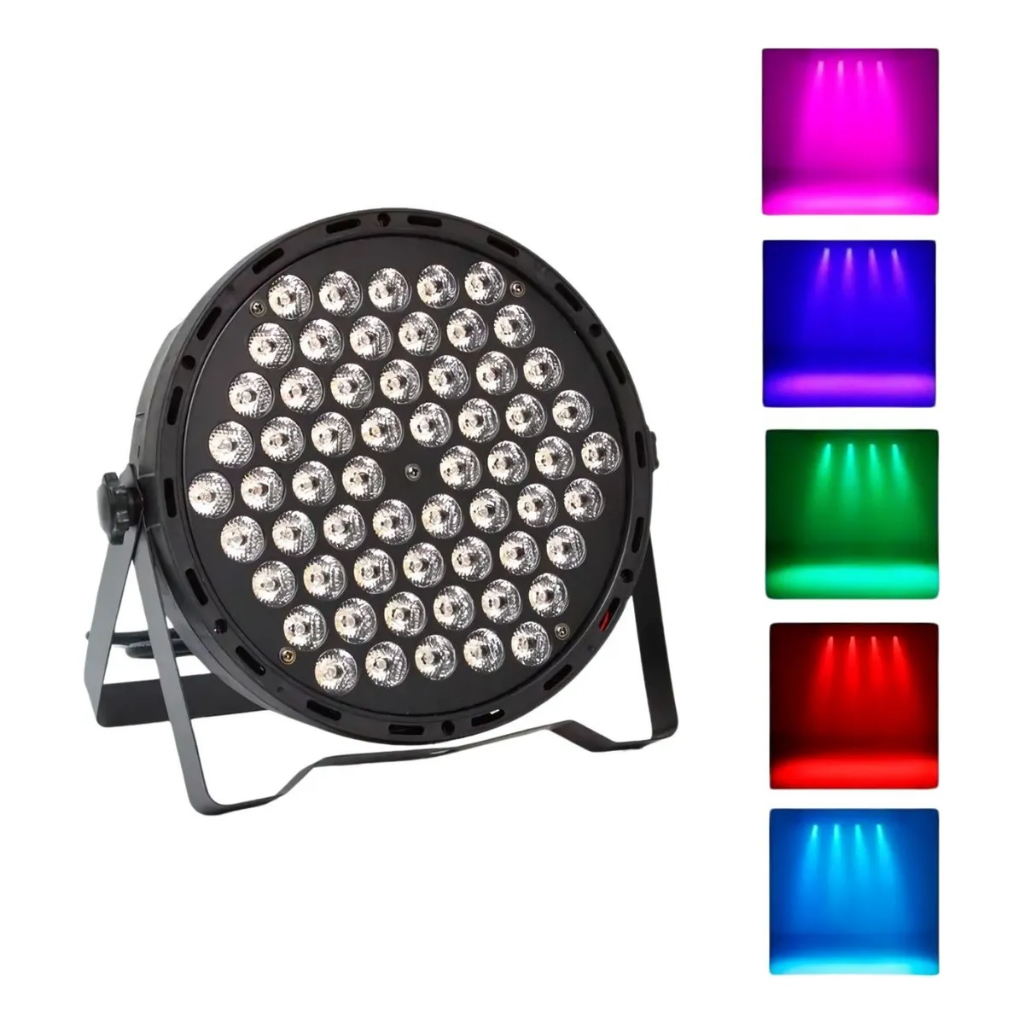 Canhao De Led Par Led 60 Leds 3w Rgb Dmx Iluminacao Dj 180w 127/220v