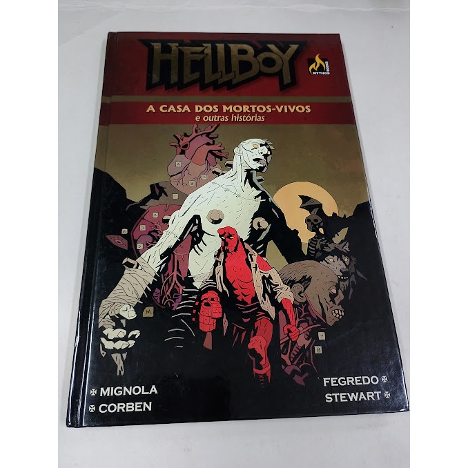 Hellboy A Casa dos Mortos Vivos mythos capa dura raridade mike mignola dark horse raridade