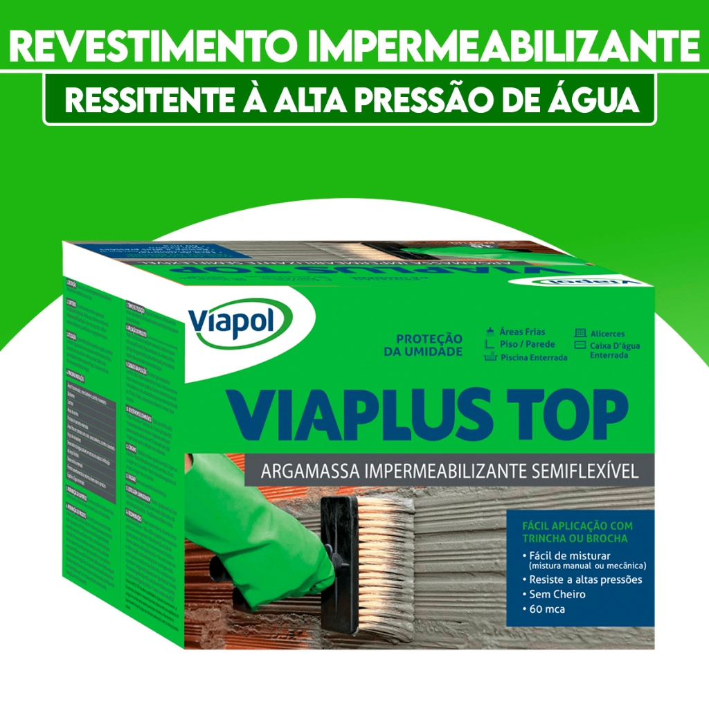 Viaplus Top Revestimento Impermeabilizante Para Áreas Úmidas - Viapol
