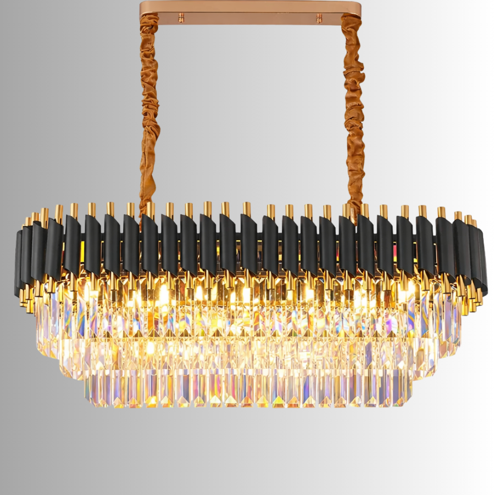 Lustre Pendente de Cristal e Metal para Sala de Jantar em Oferta na Shopee