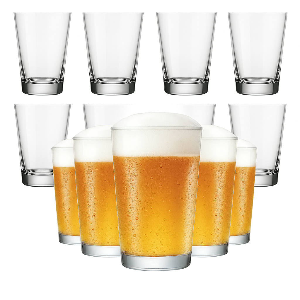 Copo Caldereta Classic 300ml Kit 12 Unidades Cor Transparete Chopp em Oferta na Shopee