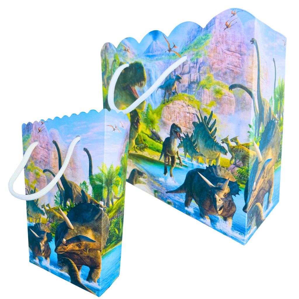 Sacolinha Jurassic Park Sacolinhas Dinossauro para Lembrancinha de Aniversário Infantil Menino Sacolas Bolsa