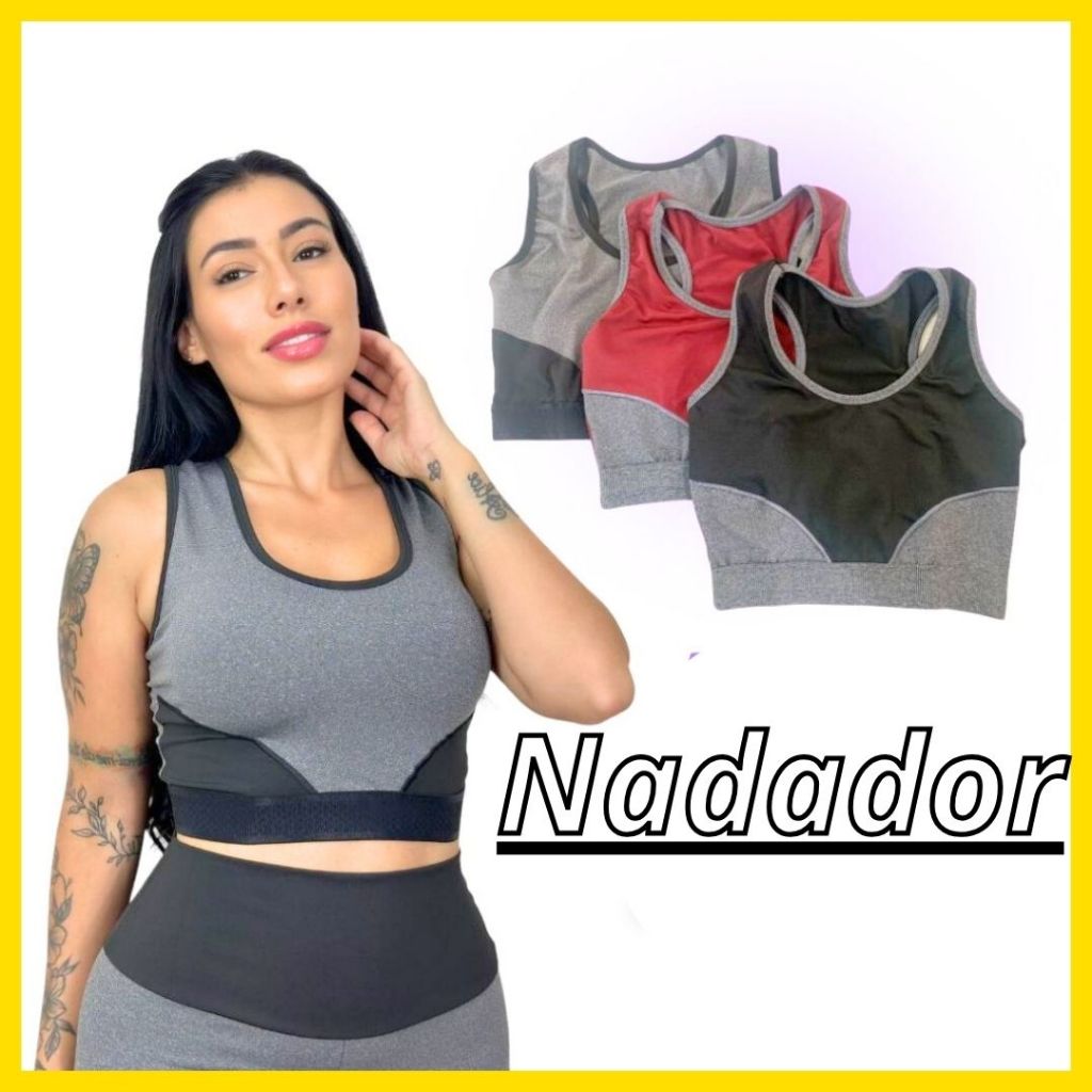 Top Academia Fitness Regata sem Bojo Academia / Caminhada Suplex Treino Feminino Cropped